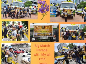 Big Match Parade with My air rifle team